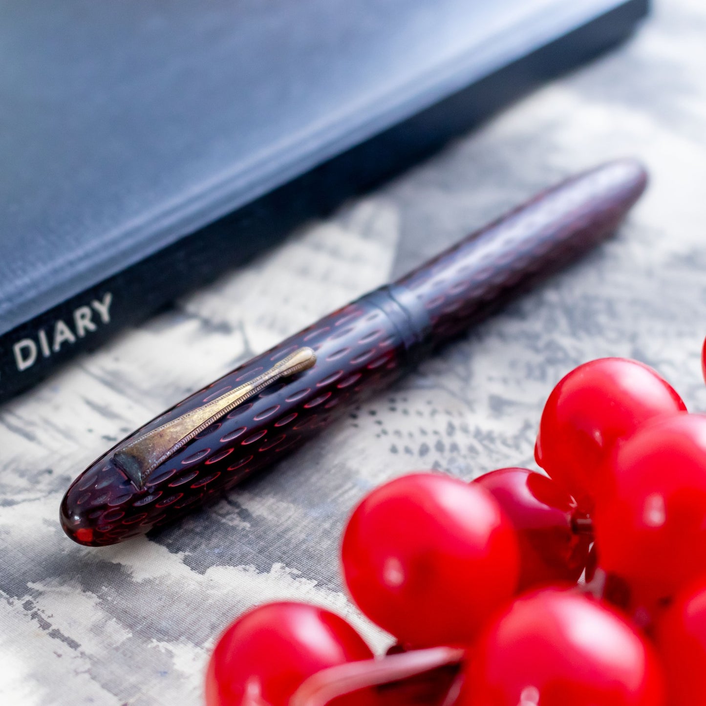 VINTAGE 1940s Kamakura-bori Urushi Semi-Flex Nib Fountain Pen