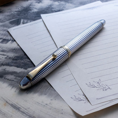 Pilot Custom 745 Sterling Silver 18K #10 F Nib Fountain Pen