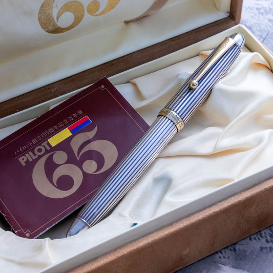 Pilot Custom 745 Sterling Silver 18K #10 F Nib Fountain Pen
