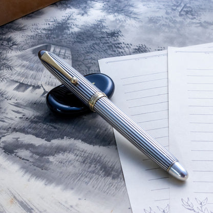 Pilot Custom 745 Sterling Silver 18K #10 F Nib Fountain Pen