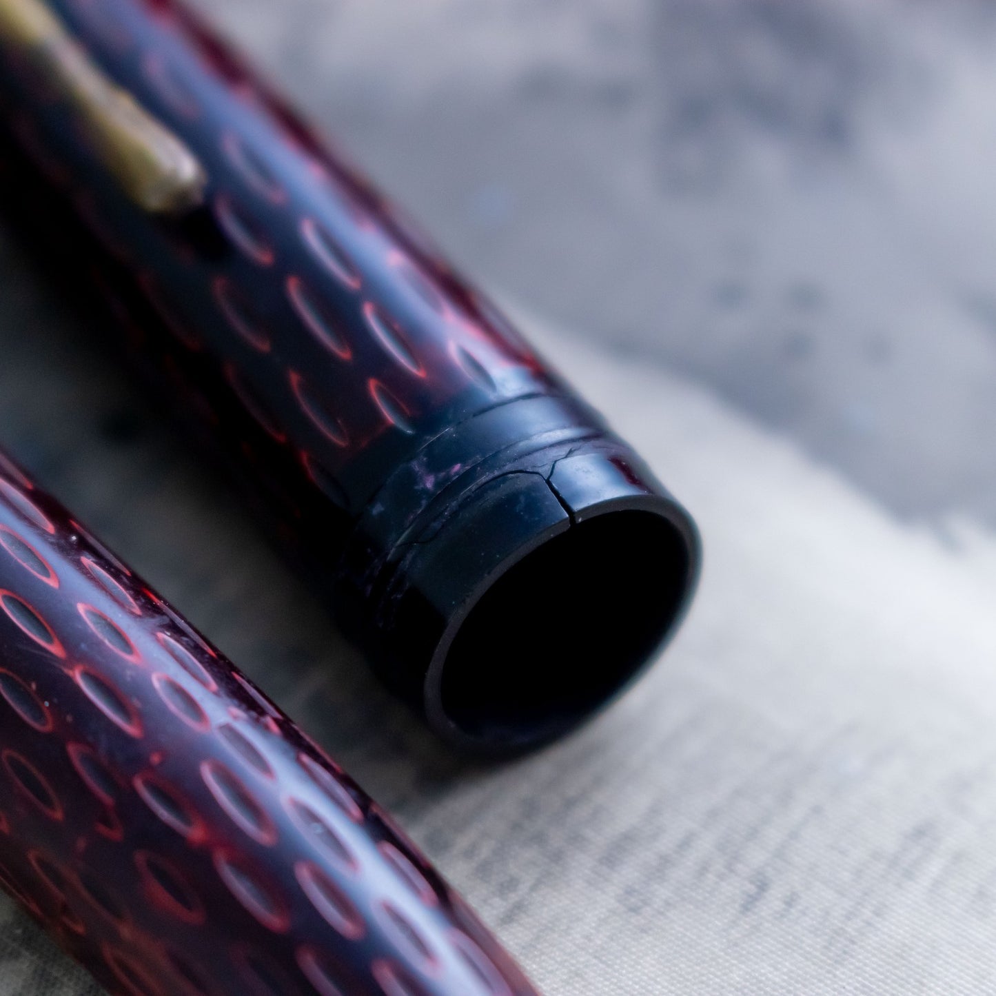 VINTAGE 1940s Kamakura-bori Urushi Semi-Flex Nib Fountain Pen