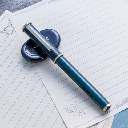 Sailor 85th Anniversary Theta Club Green Urushi 21K H-M Nib Fountain Pen