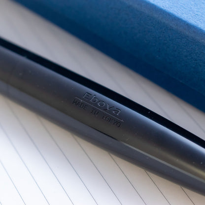 Eboya Houga Large Ebonite - Black 14K Gold Bock MF Nib Fountain Pen