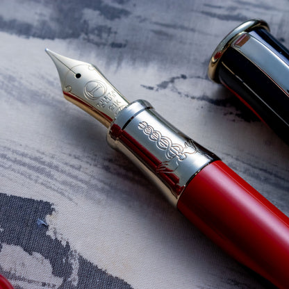 Sailor 85th Anniversary Theta Club Red Urushi 21K H-M Nib Fountain Pen