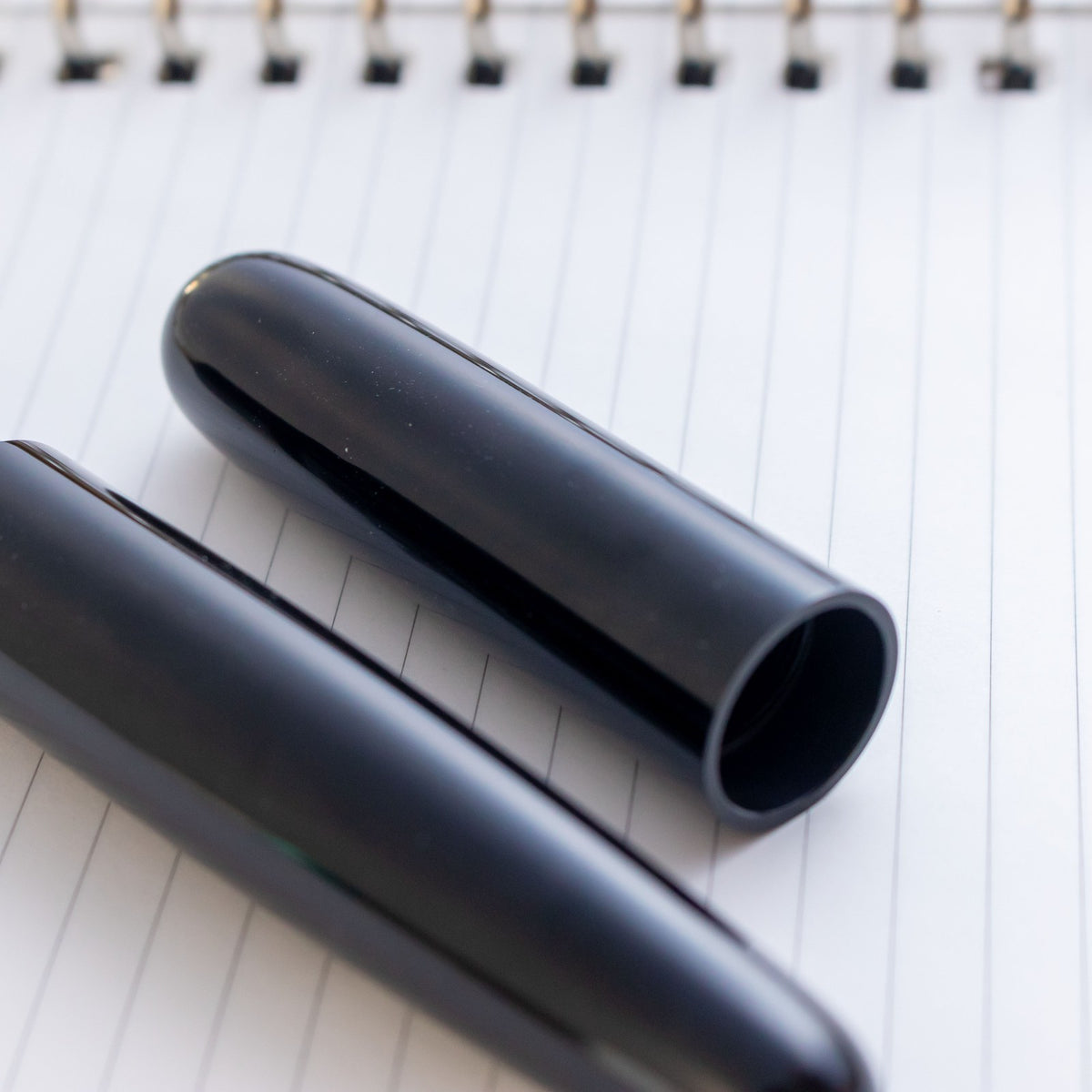 Eboya Houga Large Ebonite - Black 14K Gold Bock MF Nib Fountain Pen