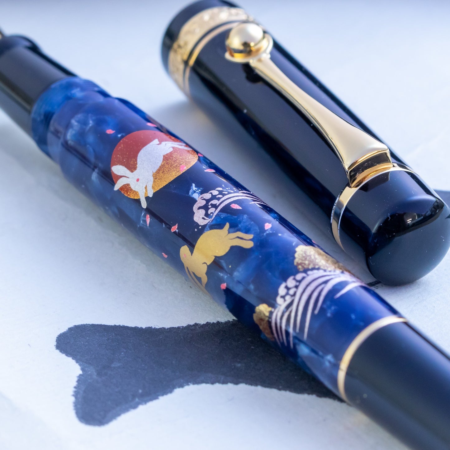 Engeika FPR Tsuki Usagi Modern Maki-e Fountain Pen