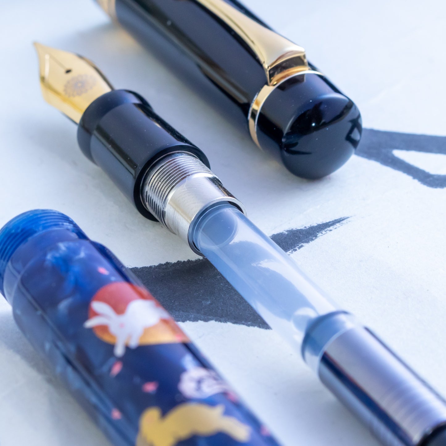 Engeika FPR Tsuki Usagi Modern Maki-e Fountain Pen