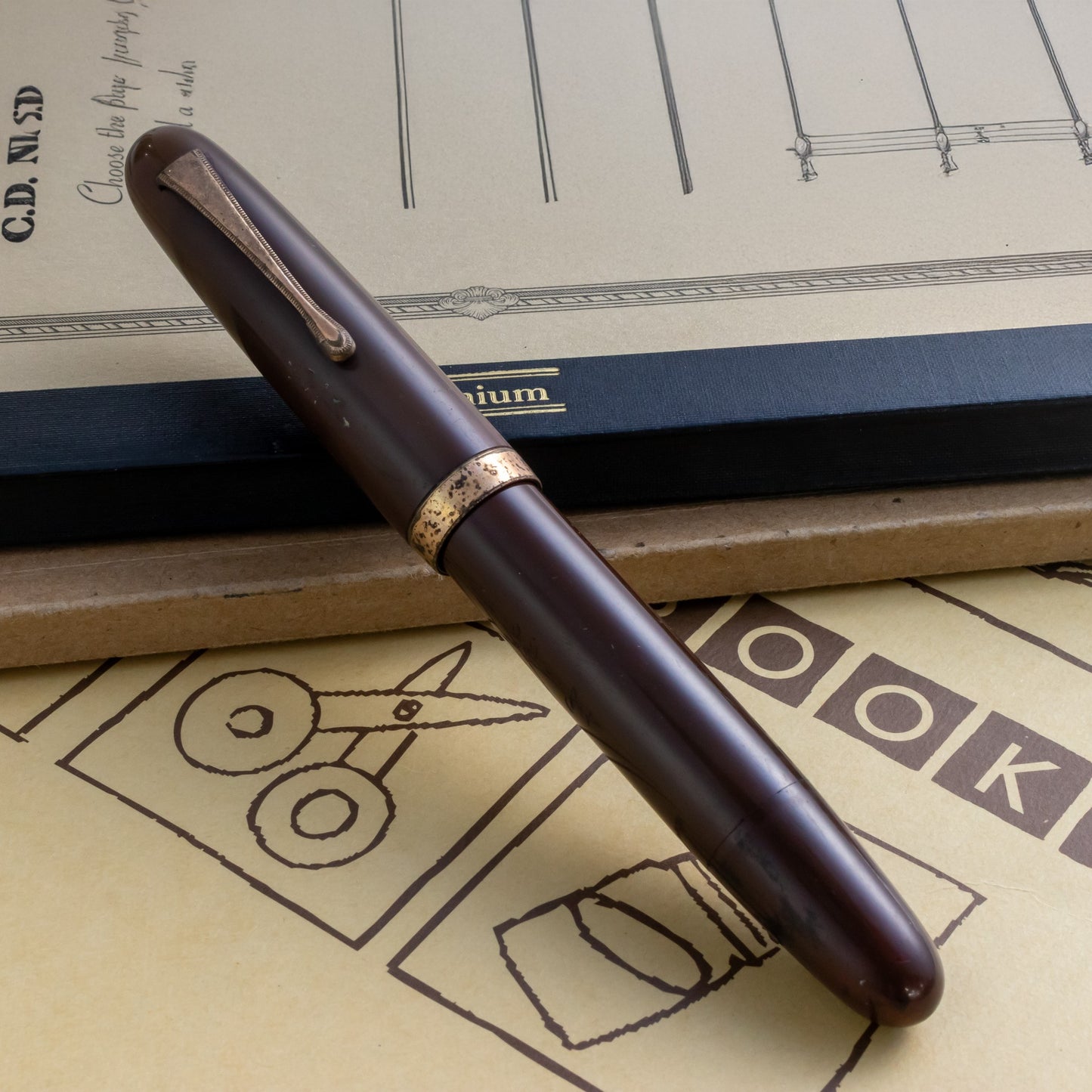 Japanese Crafted Urushi Ebonite Fountain Pen