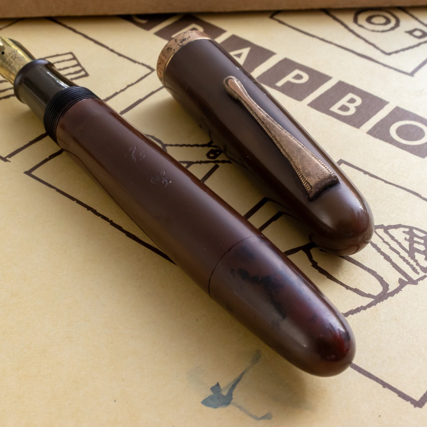 Japanese Crafted Urushi Ebonite Fountain Pen