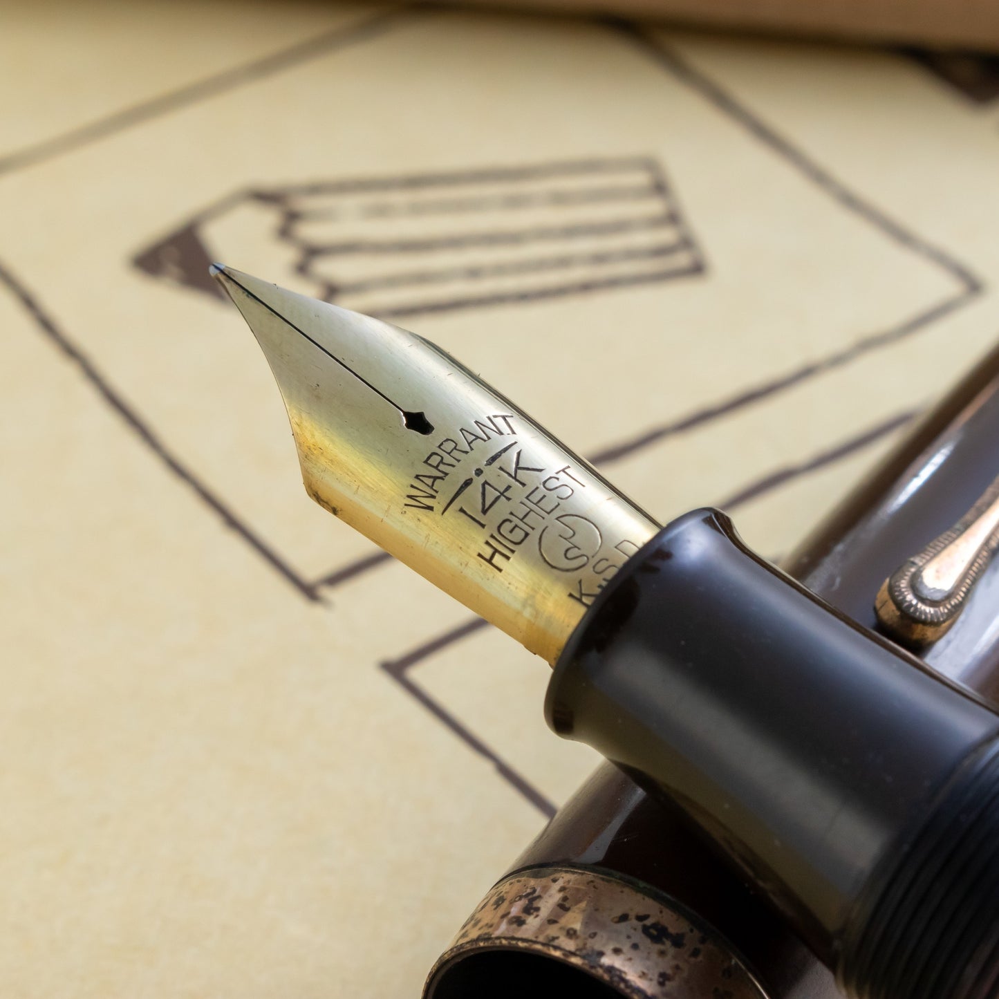 Japanese Crafted Urushi Ebonite Fountain Pen