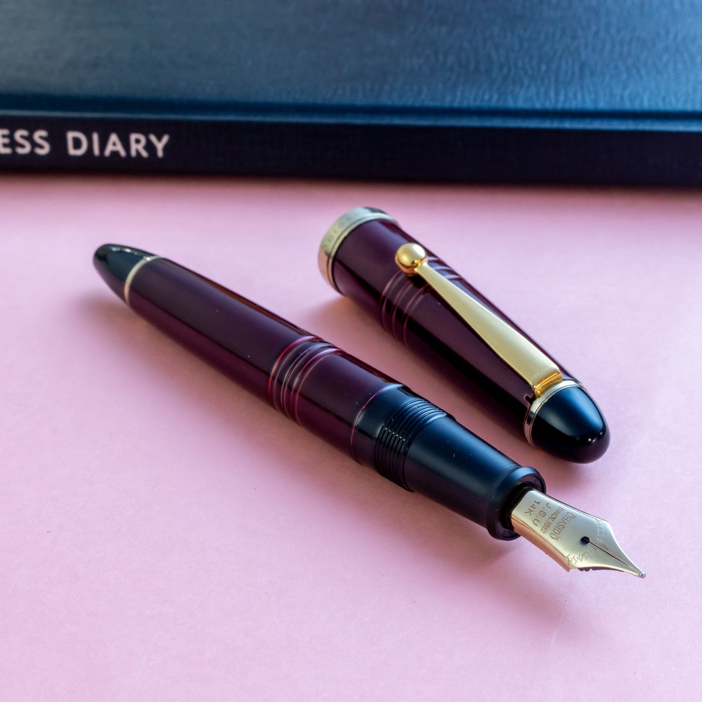 Ohashido Urushi Akatame-Nuri Ebonite Fountain Pen