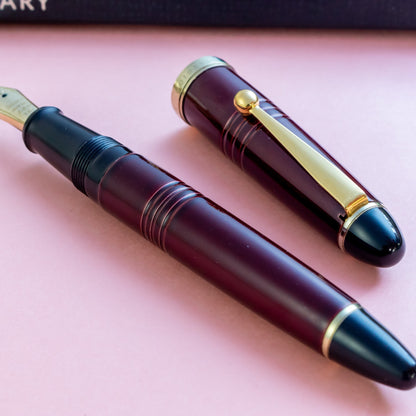 Ohashido Urushi Akatame-Nuri Ebonite Fountain Pen