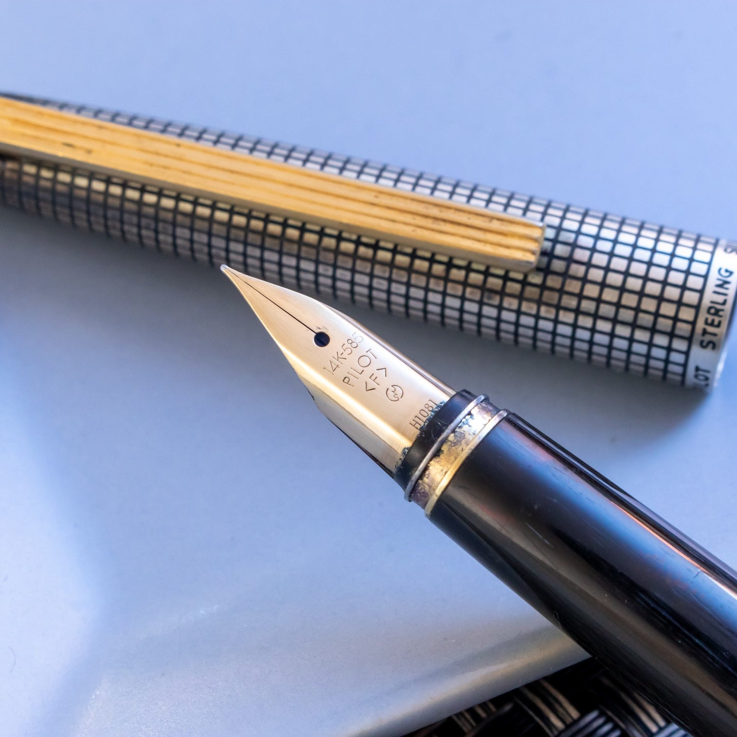 Vintage 1970's Pilot Sterling Silver Fountain Pen