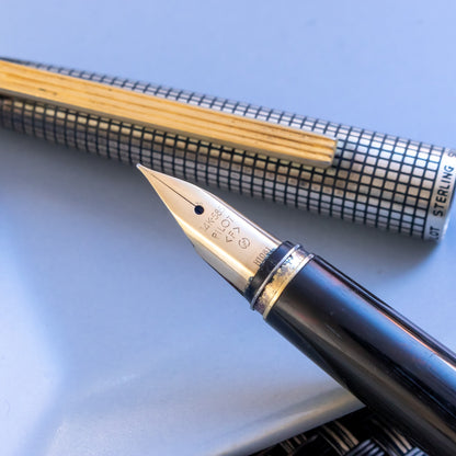 Vintage 1970's Pilot Sterling Silver Fountain Pen