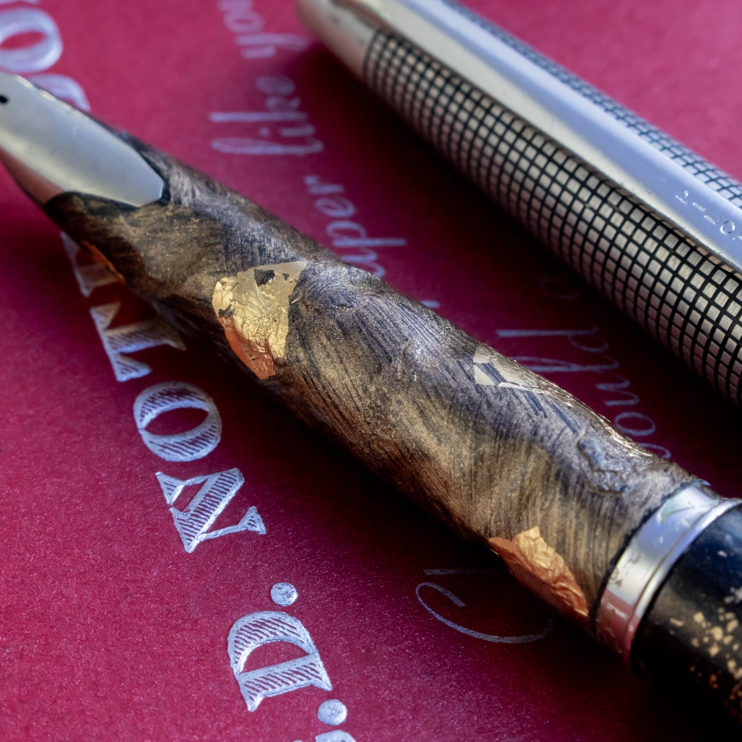 1977 Pilot Elite Sterling Silver Obsidian Grotto Fountain Pen