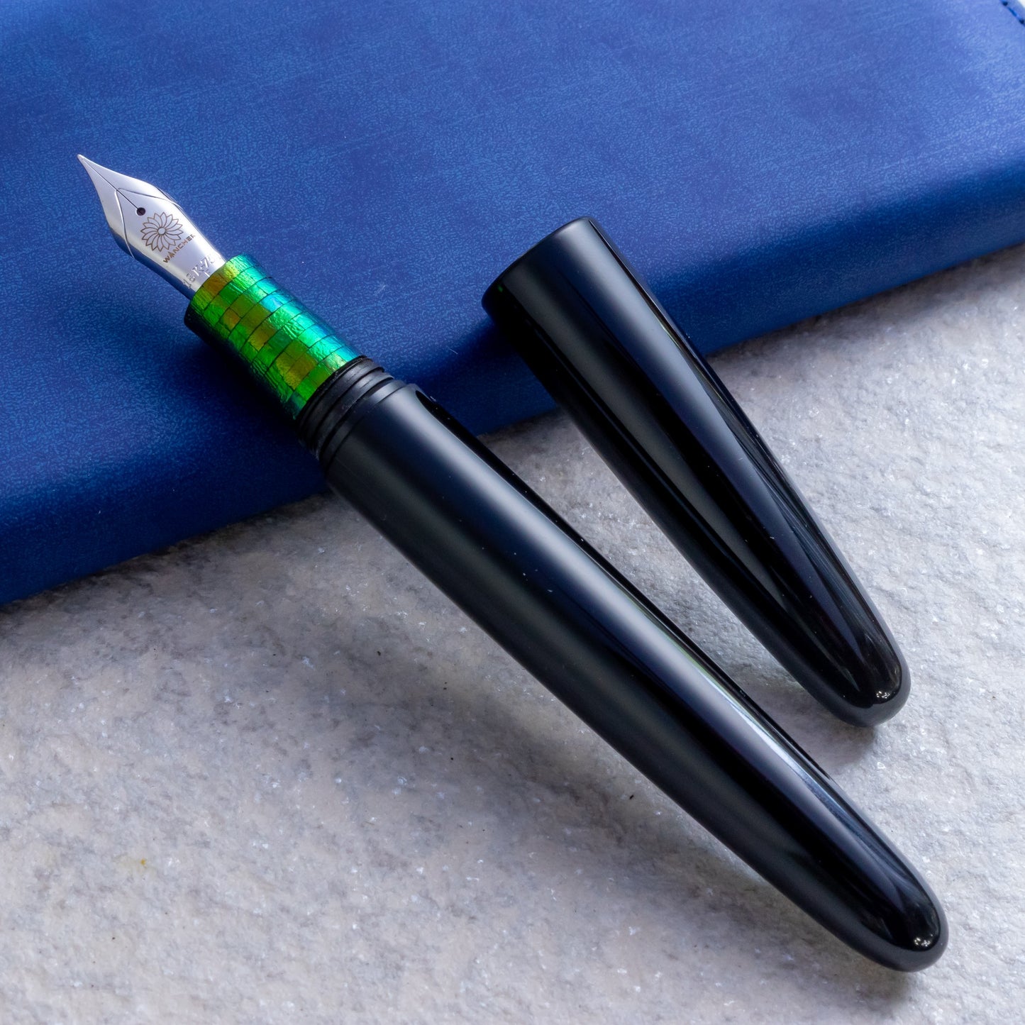 Wancher Dream Pen Tamamushi Wing Maki-e Taishi no Yume 18K WG F Nib Fountain Pen