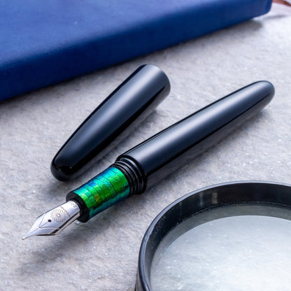 Wancher Dream Pen Tamamushi Wing Maki-e Taishi no Yume 18K WG F Nib Fountain Pen