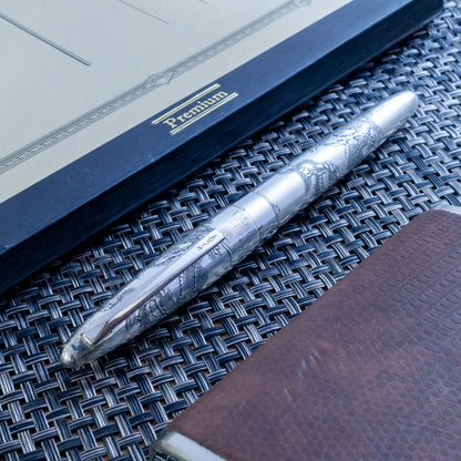 Vintage Pilot Namiki Sterling Silver Dragon Motif Fountain Pen