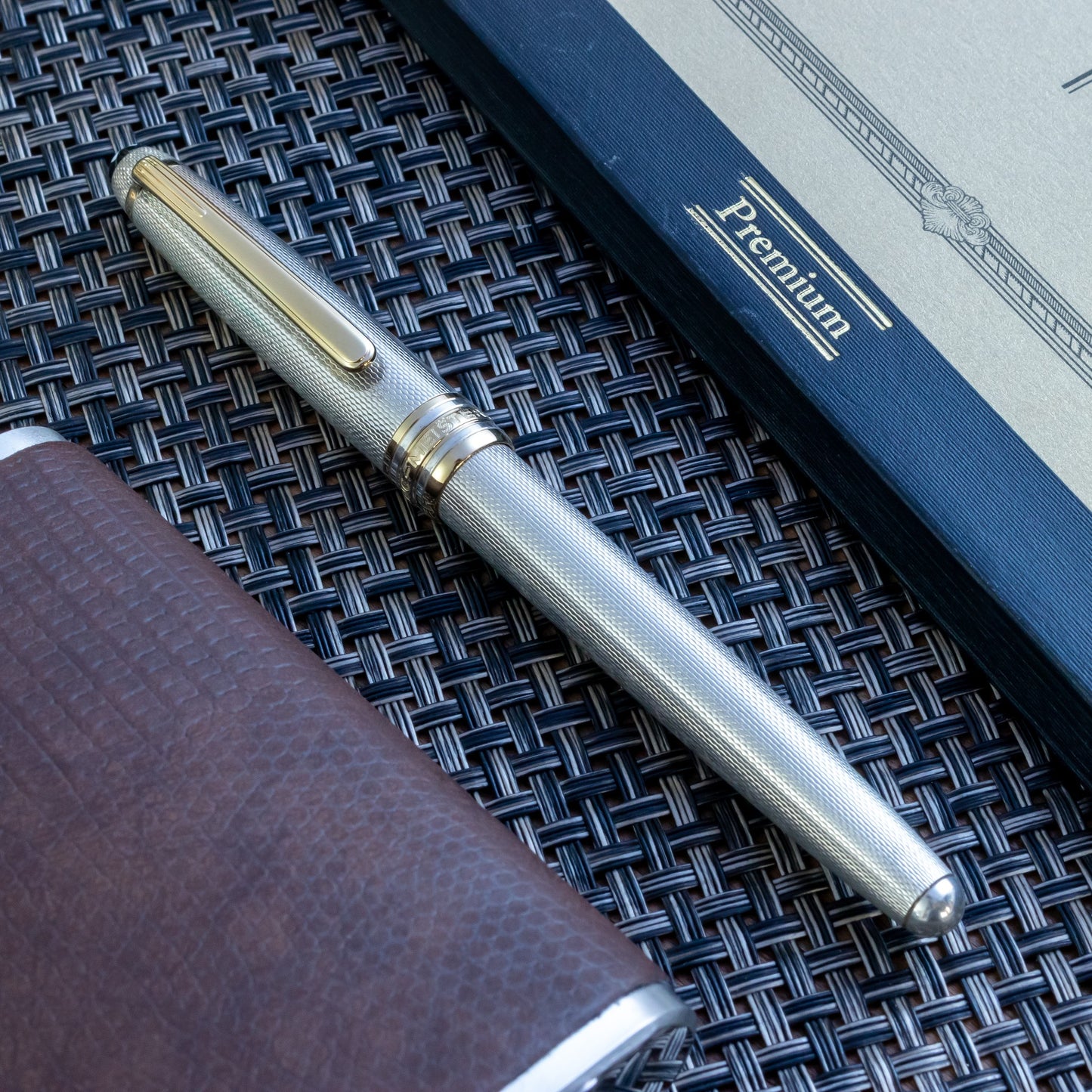 1990s Montblanc Solitaire 925 Sterling Silver Fountain Pen
