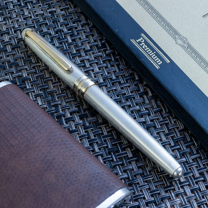 1990s Montblanc Solitaire 925 Sterling Silver Fountain Pen