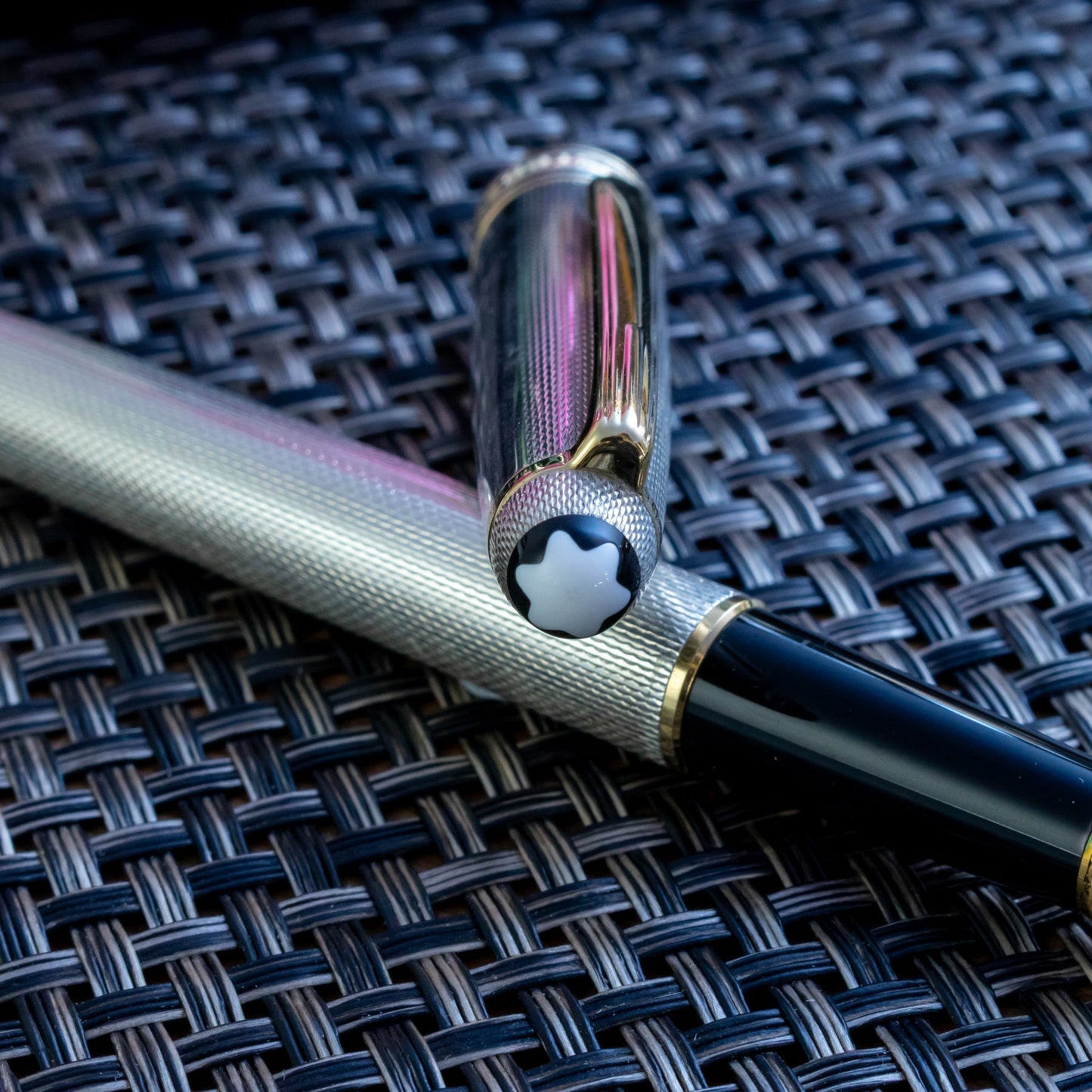 1990s Montblanc Solitaire 925 Sterling Silver Fountain Pen