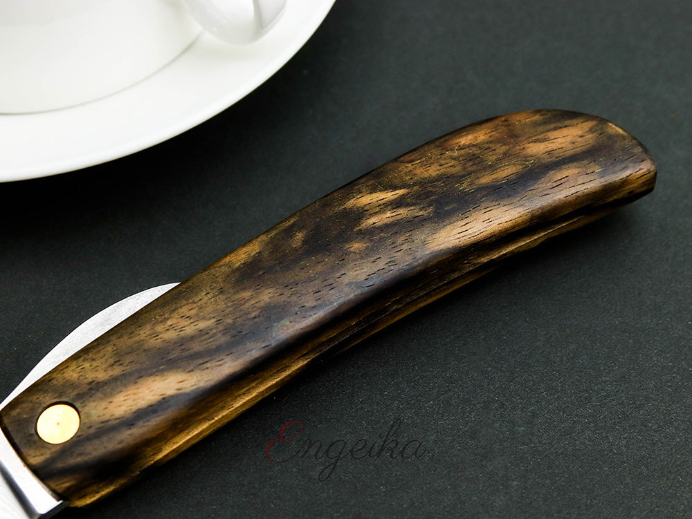 Goto Kurogaki Damascus Folding Knife & Fork Set