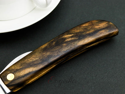 Goto Kurogaki Damascus Folding Knife & Fork Set